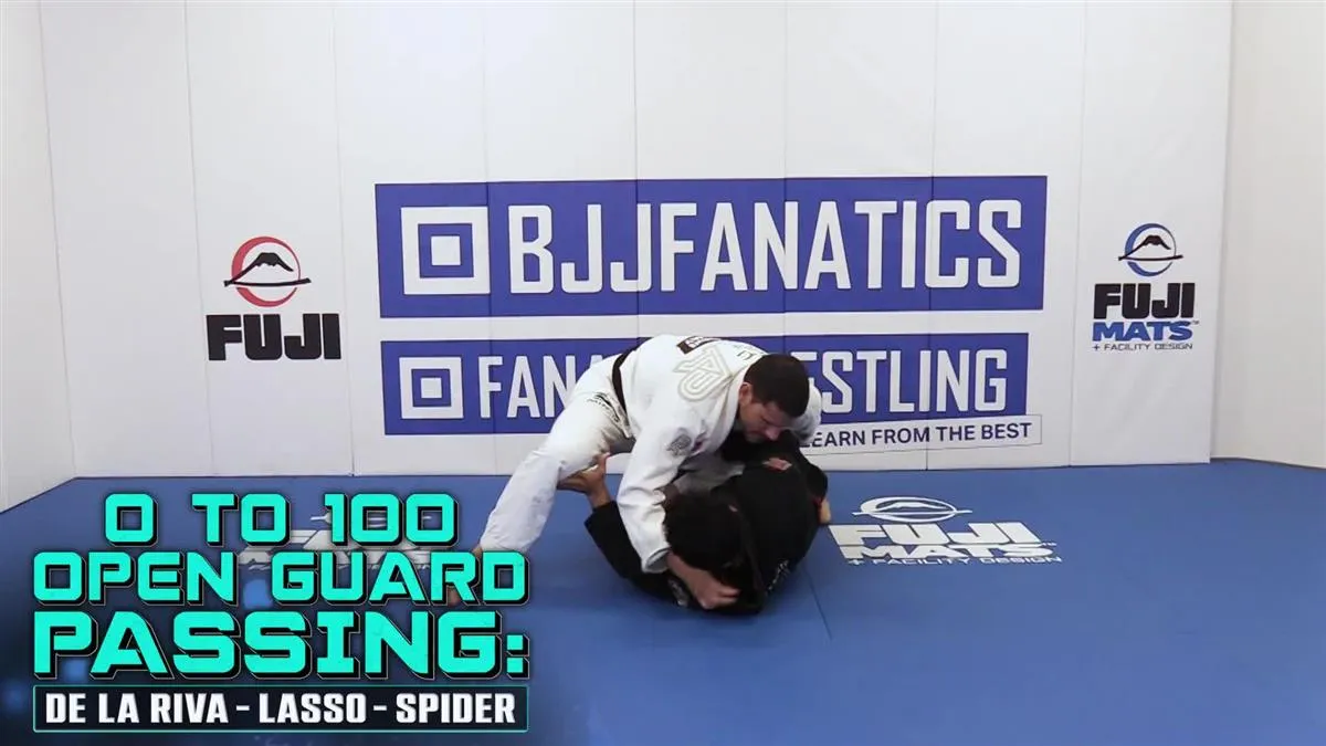 0 To 100 Open Guard Passing: De La riva - Lasso - Spider by Felipe Pena Preguica