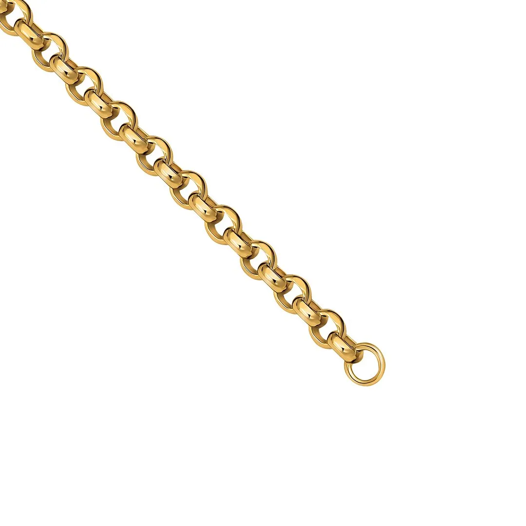 10k Yellow Gold Curb Round Link Chain 2.4 mm