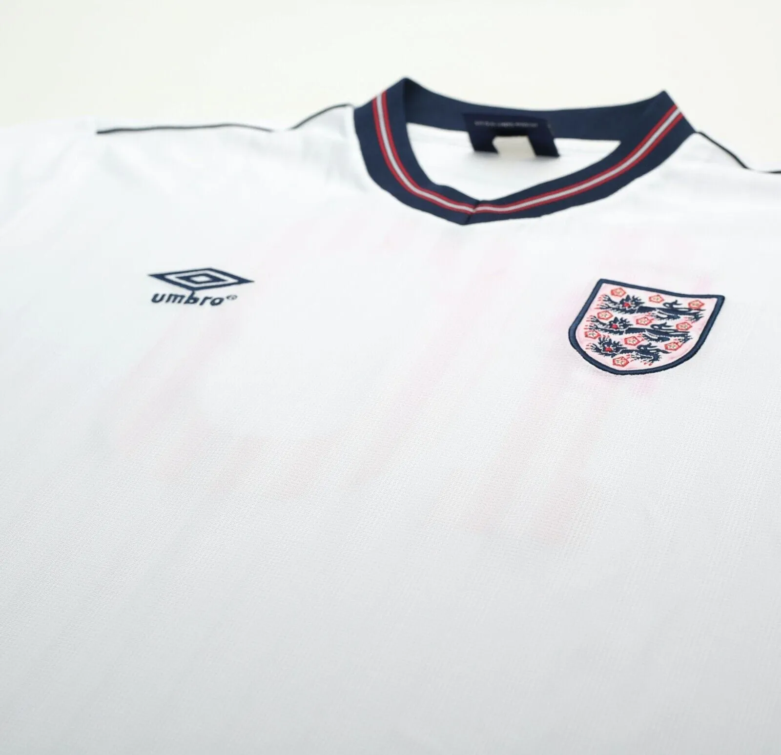 1986 LINEKER England #10 Retro Umbro Home Football Shirt (XL) Mexico World Cup