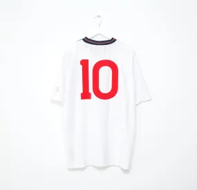 1986 LINEKER England #10 Retro Umbro Home Football Shirt (XL) Mexico World Cup