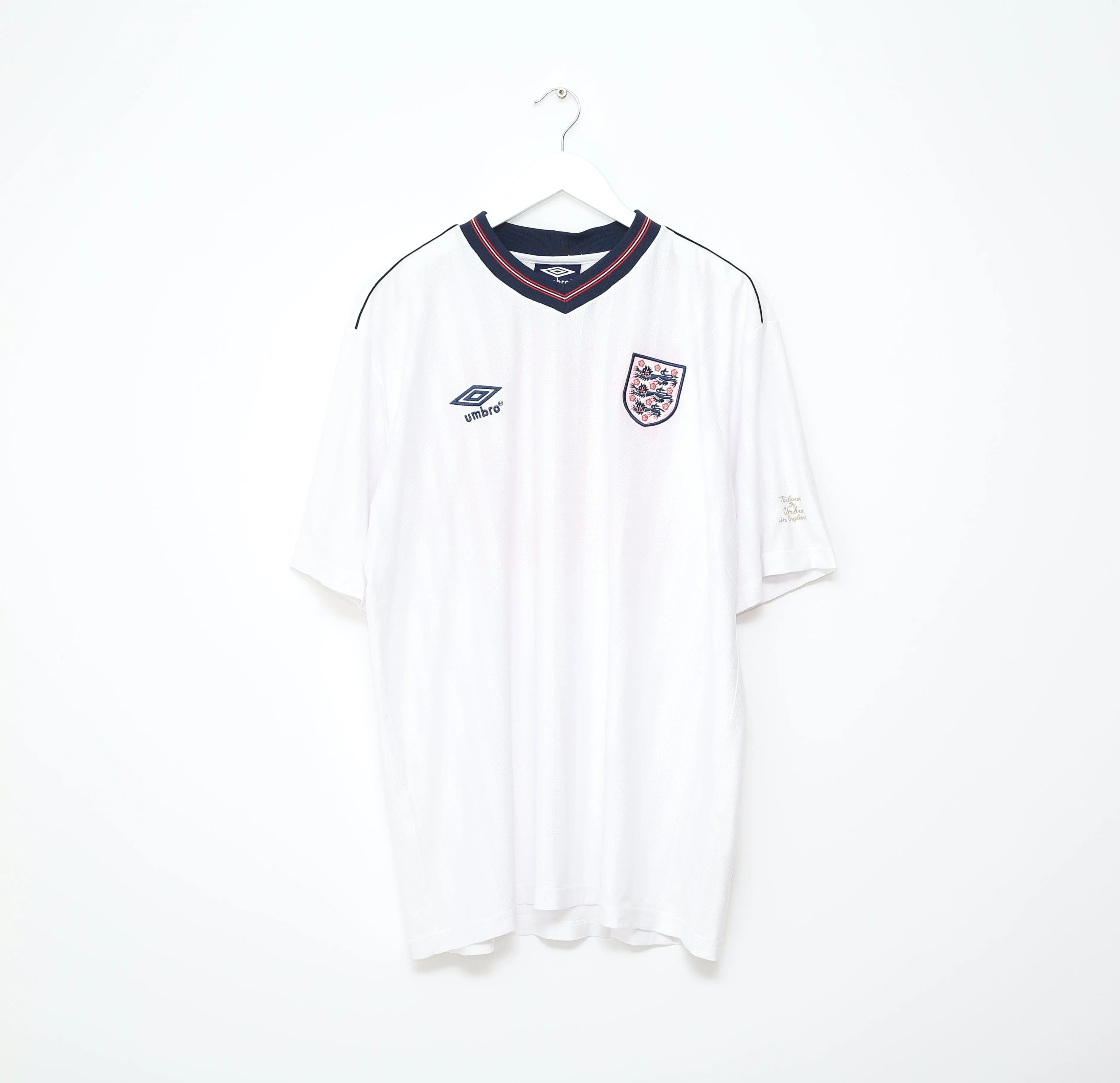 1986 LINEKER England #10 Retro Umbro Home Football Shirt (XL) Mexico World Cup