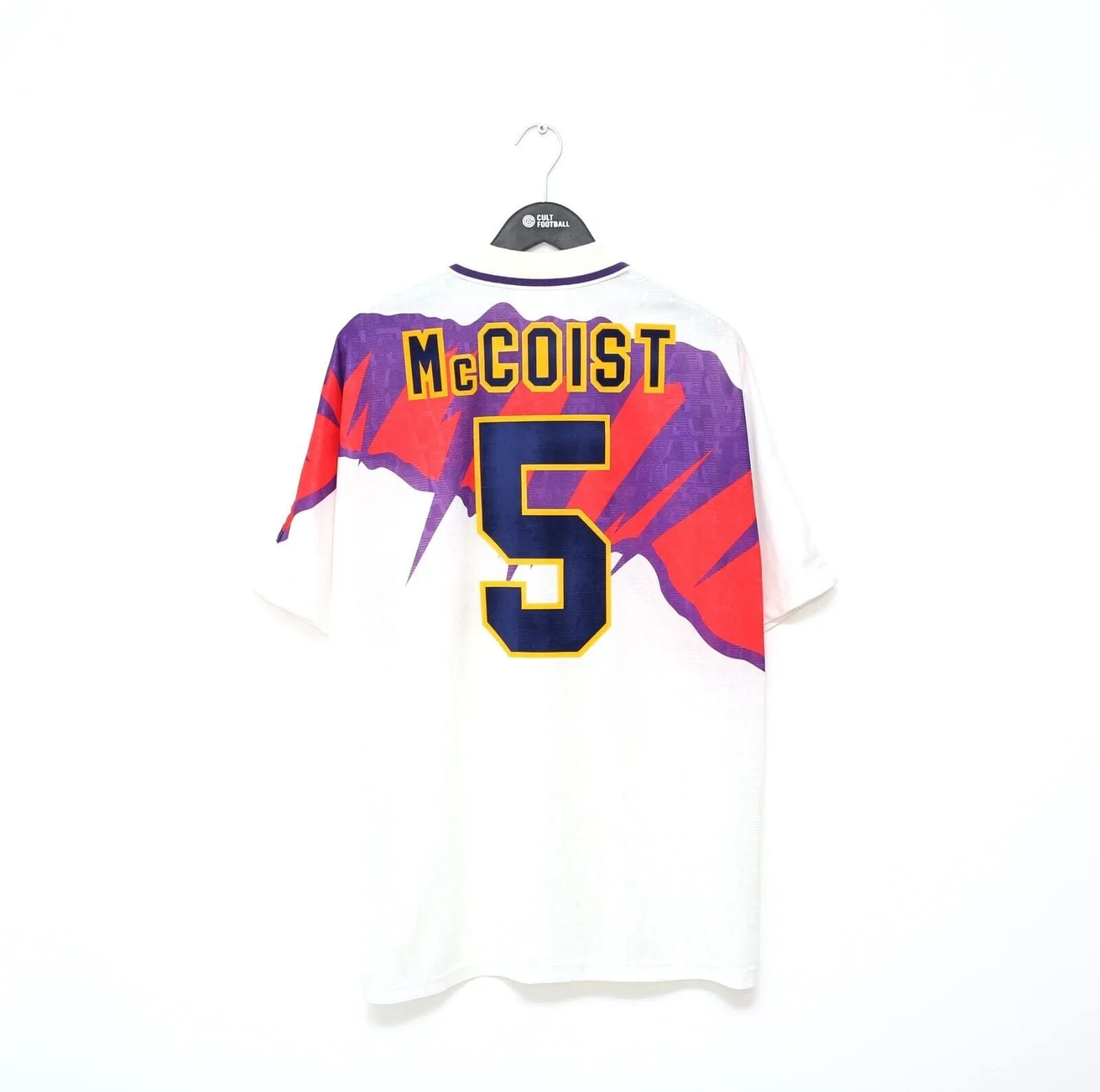 1991/93 McCOIST #5 Scotland  Euro 92 Umbro Away Football Shirt (XL) Rangers