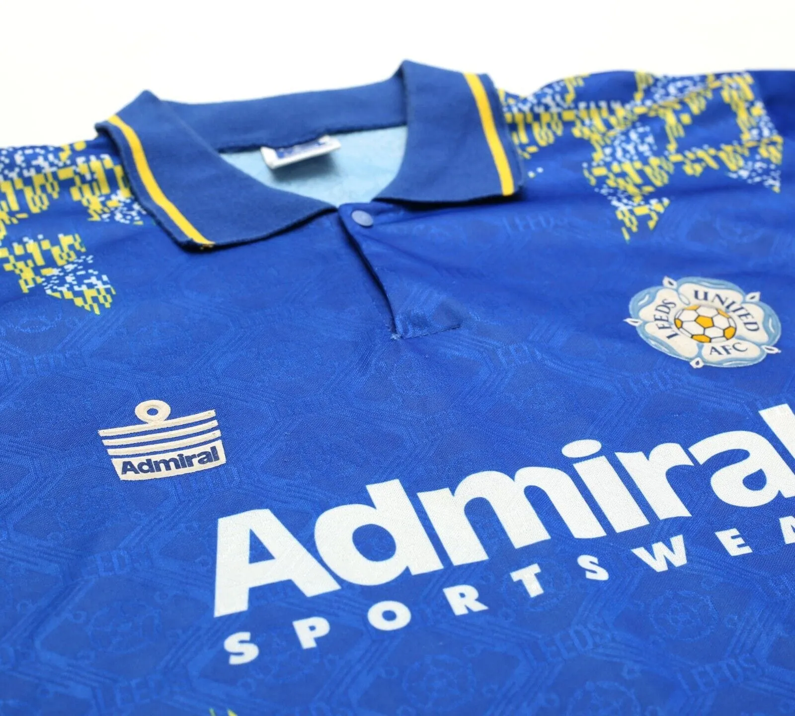 1992/93 LEEDS UNITED Vintage Admiral Away Football Shirt Jersey (M) 38/40