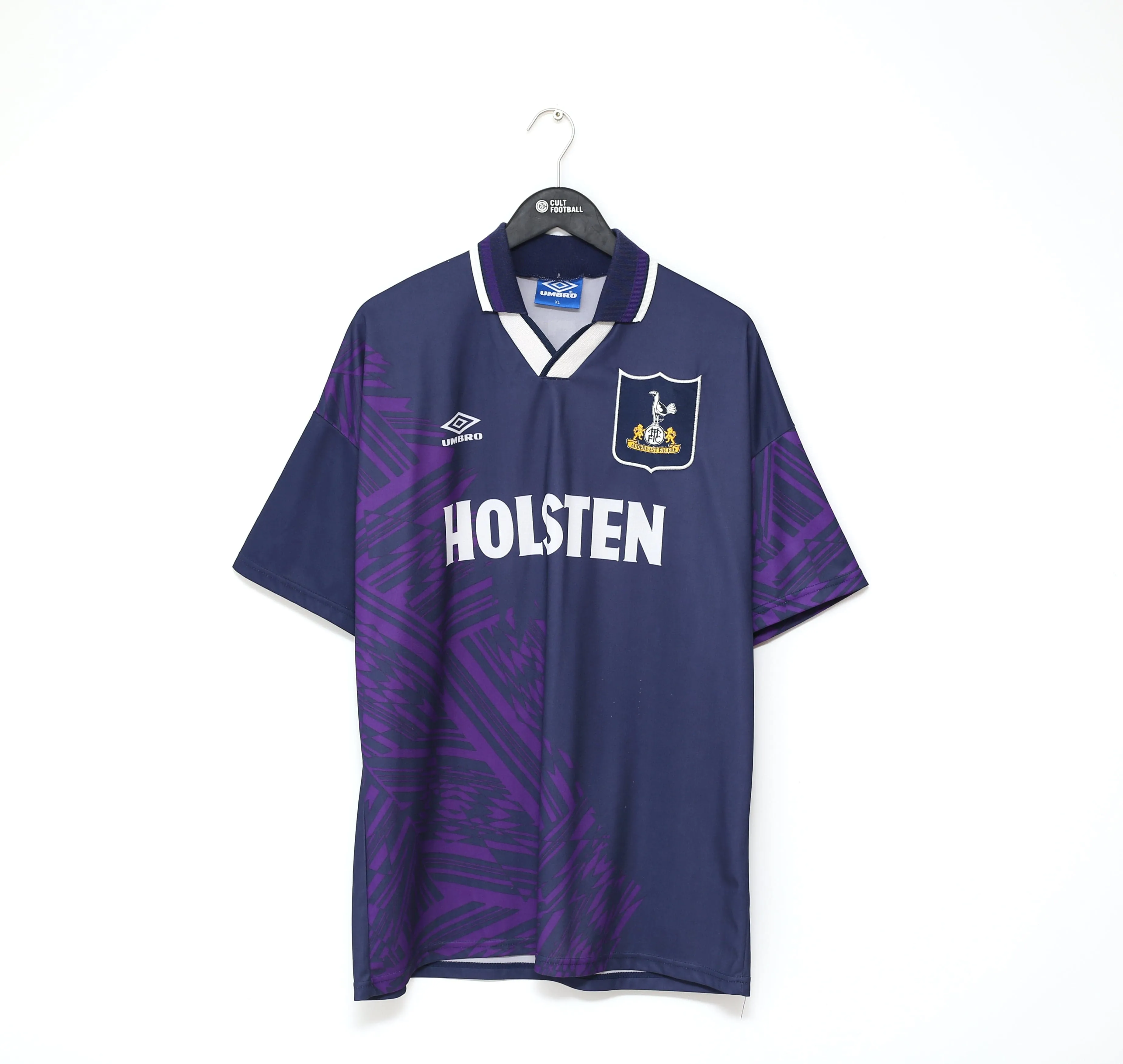 1994/95 KLINSMANN #18 Tottenham Hotspur Vintage Umbro Away Football Shirt (XL)