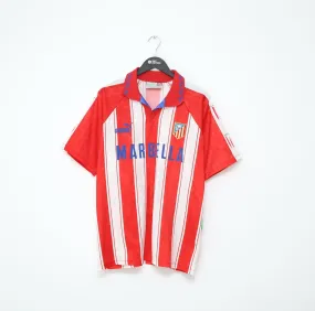 1995/96 ATLETICO MADRID Vintage PUMA Home Football Shirt Jersey (XL)