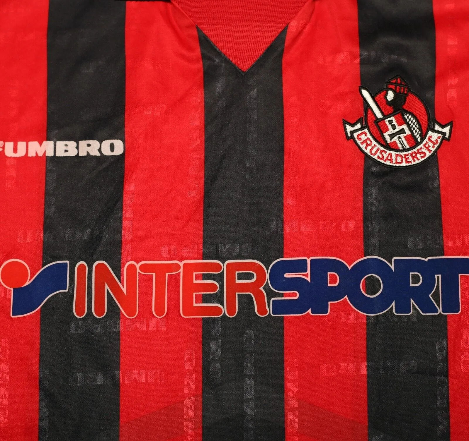 1996/97 CRUSADERS FC Vintage Umbro Home Football Shirt (XL)