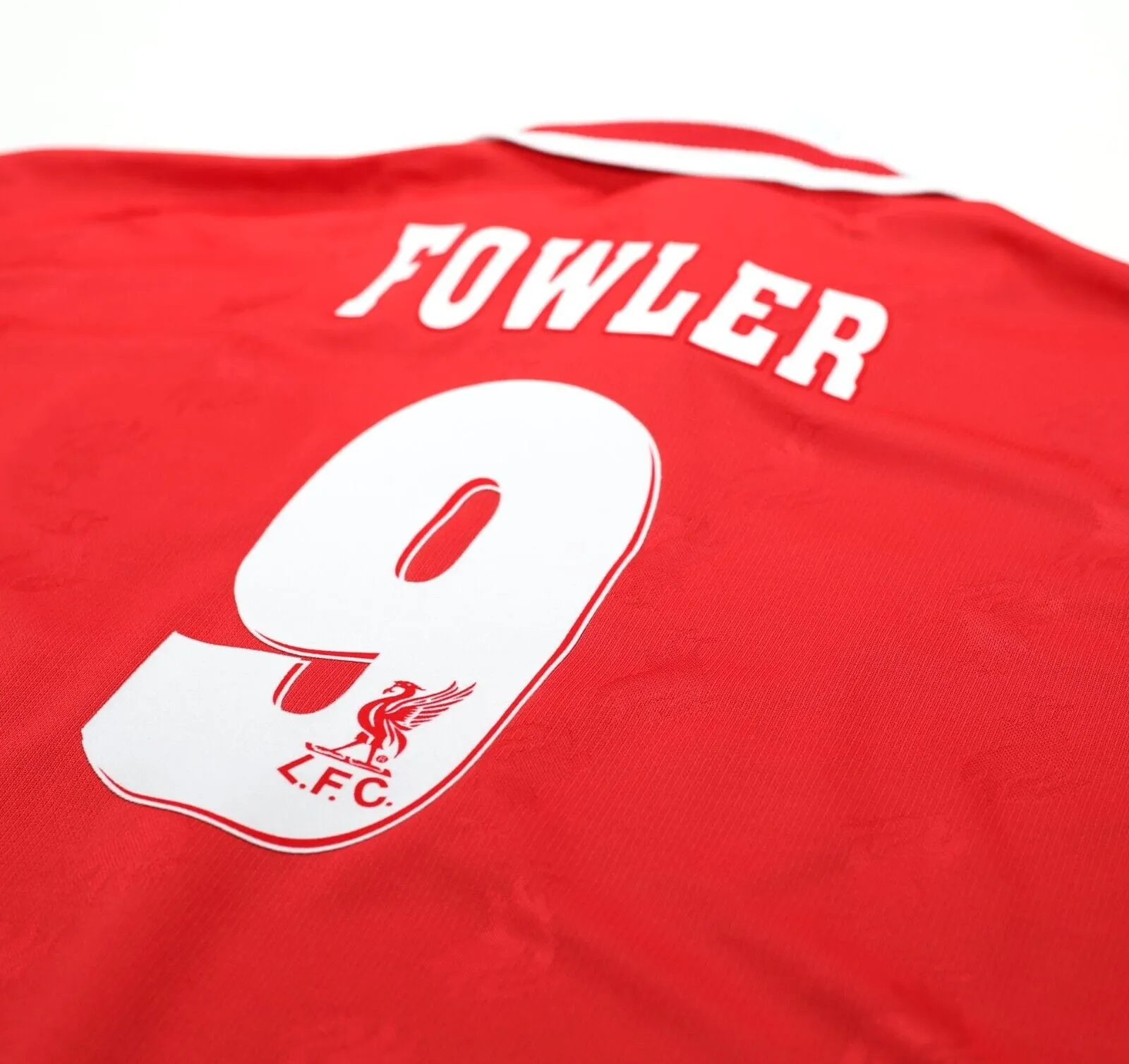 1996/98 FOWLER #9 Liverpool Vintage Reebok Home Football Shirt (L) 42/44