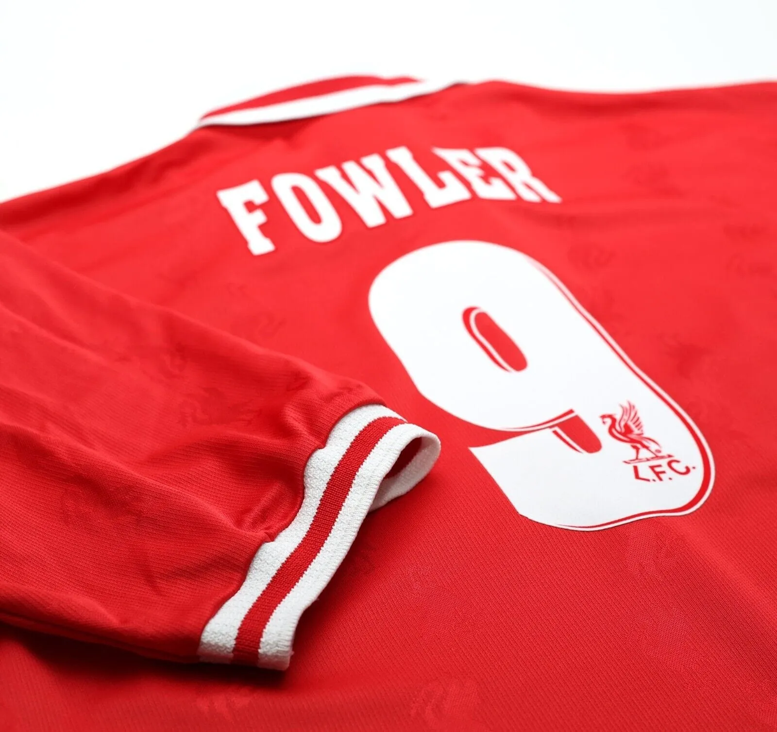 1996/98 FOWLER #9 Liverpool Vintage Reebok Home Football Shirt (L) 42/44