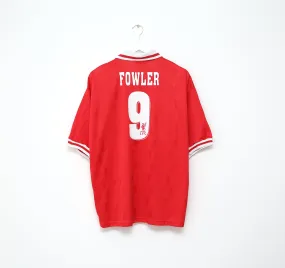 1996/98 FOWLER #9 Liverpool Vintage Reebok Home Football Shirt (L) 42/44