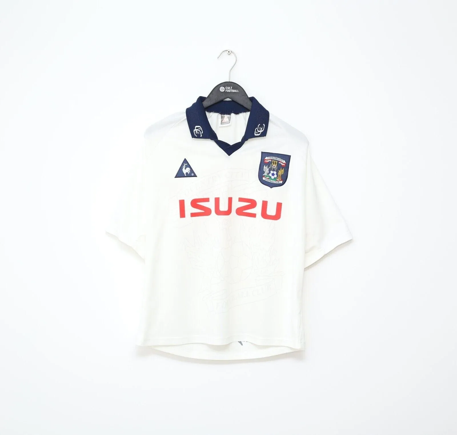 1997/98 COVENTRY CITY Vintage le coq sportif Away Football Shirt (L) 42/44