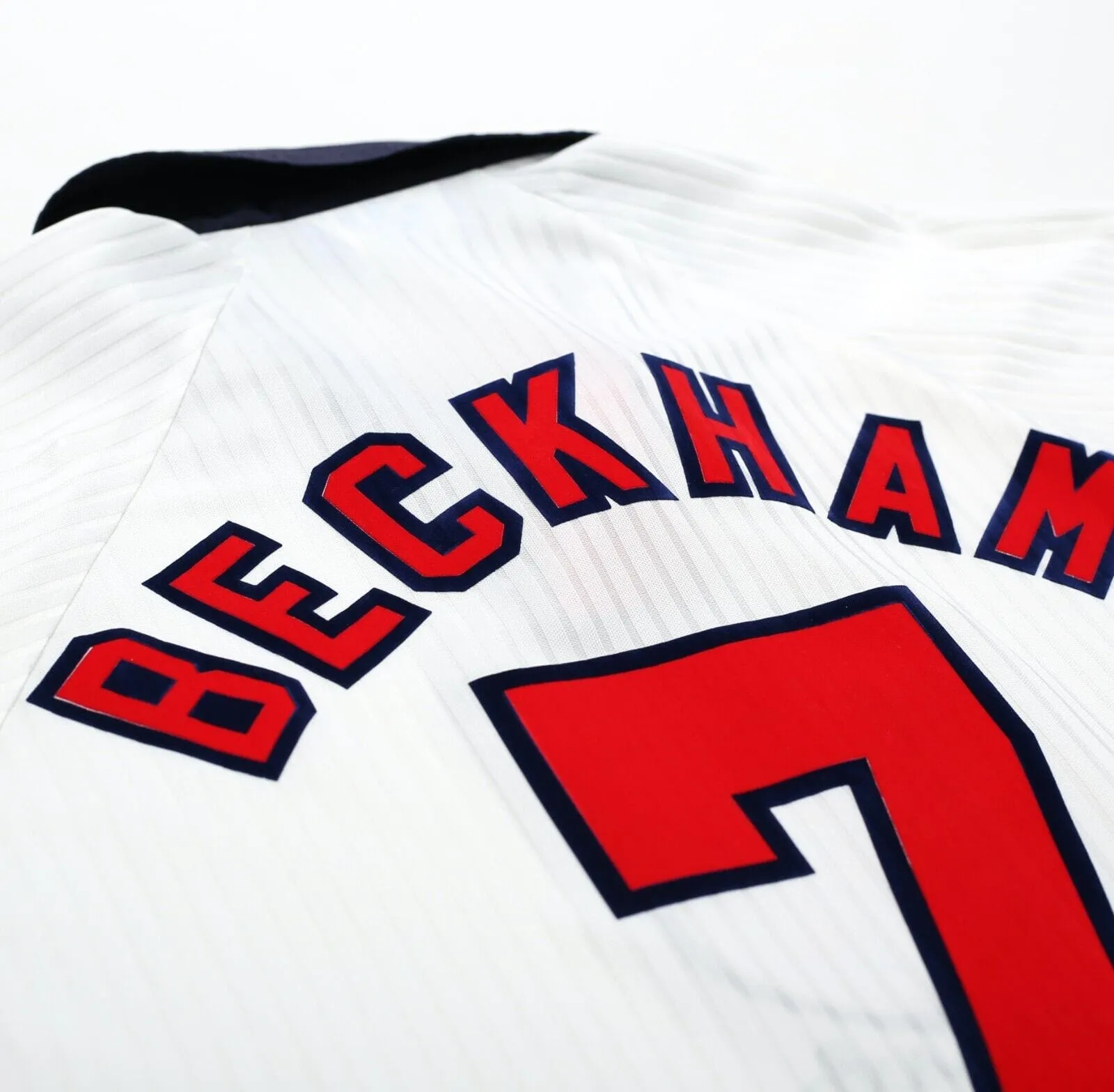 1997/99 BECKHAM #7 England Vintage Umbro Home Football Shirt (XL) World Cup 1998