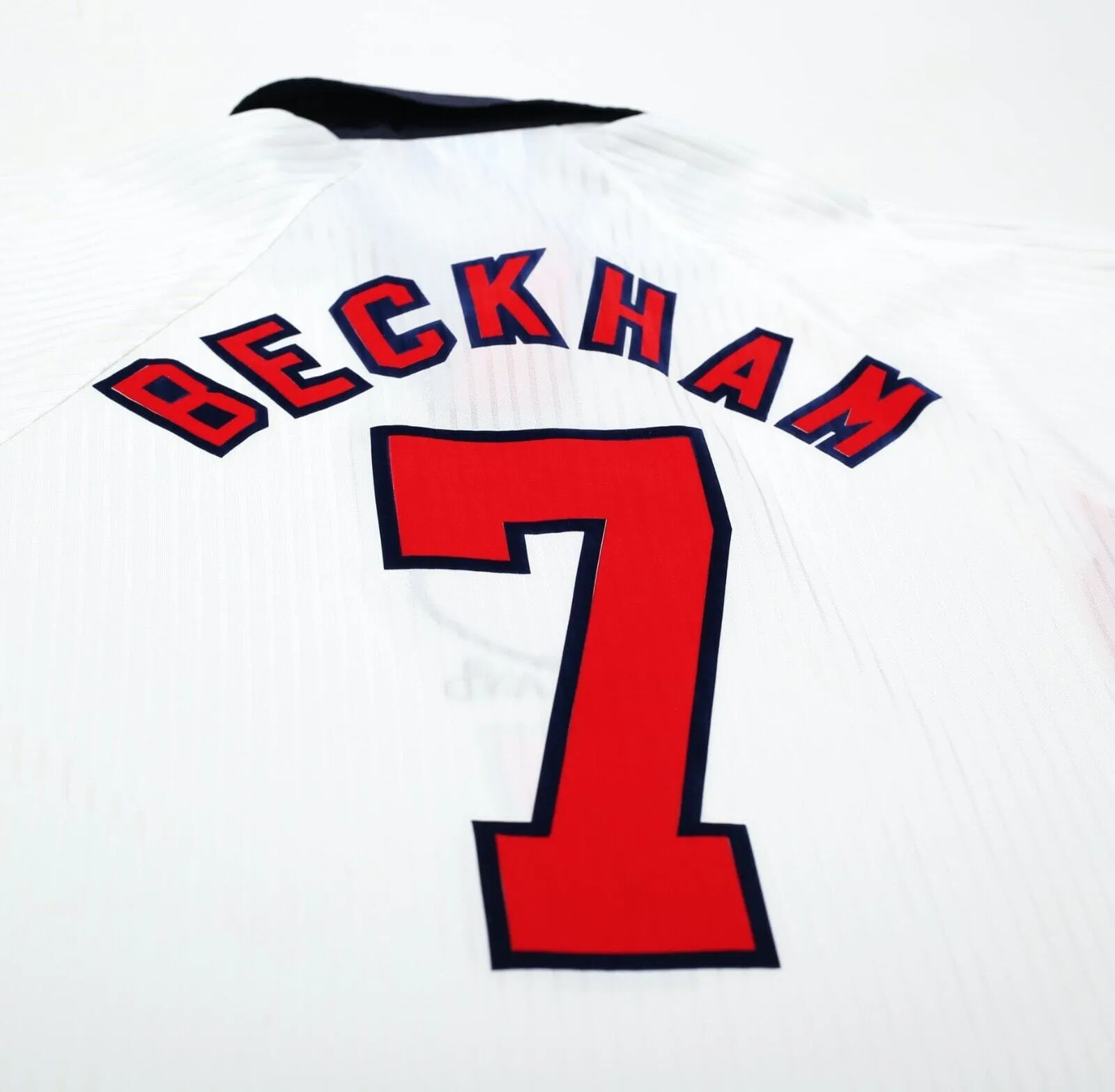 1997/99 BECKHAM #7 England Vintage Umbro Home Football Shirt (XL) World Cup 1998