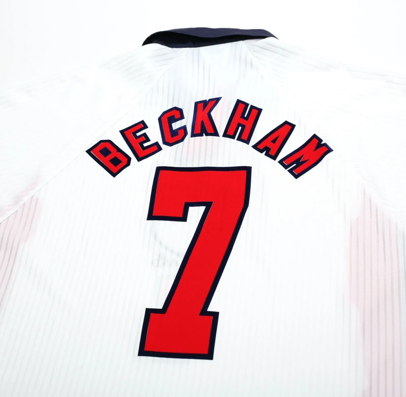 1997/99 BECKHAM #7 England Vintage Umbro Home Football Shirt (XL) World Cup 1998