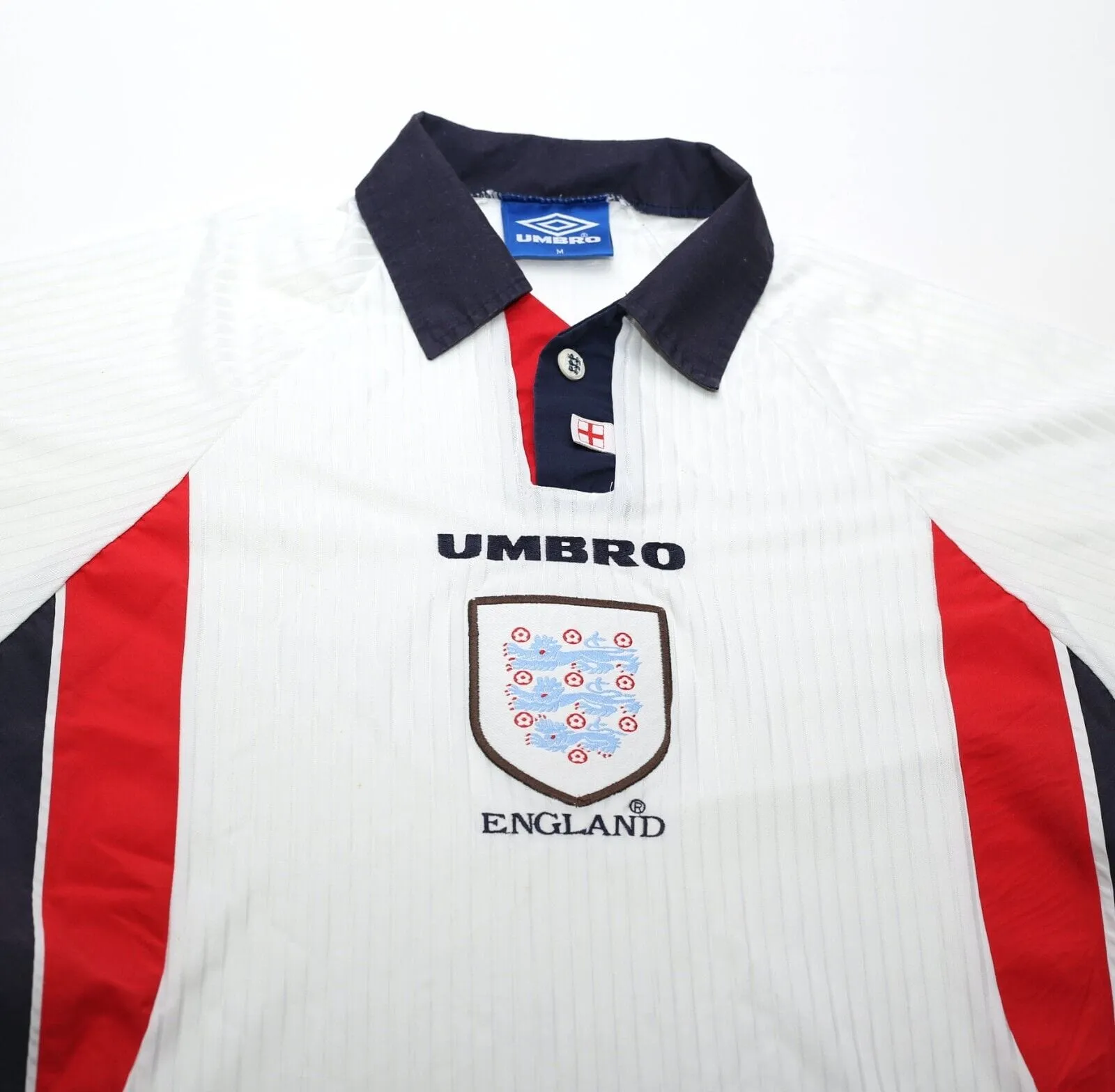 1997/99 ENGLAND Vintage Umbro Home Football Shirt (M) World Cup 98