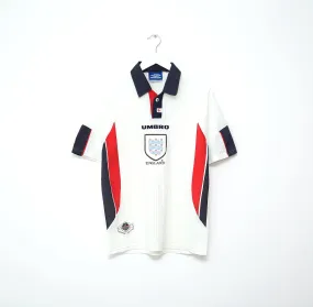 1997/99 ENGLAND Vintage Umbro Home Football Shirt (M) World Cup 98