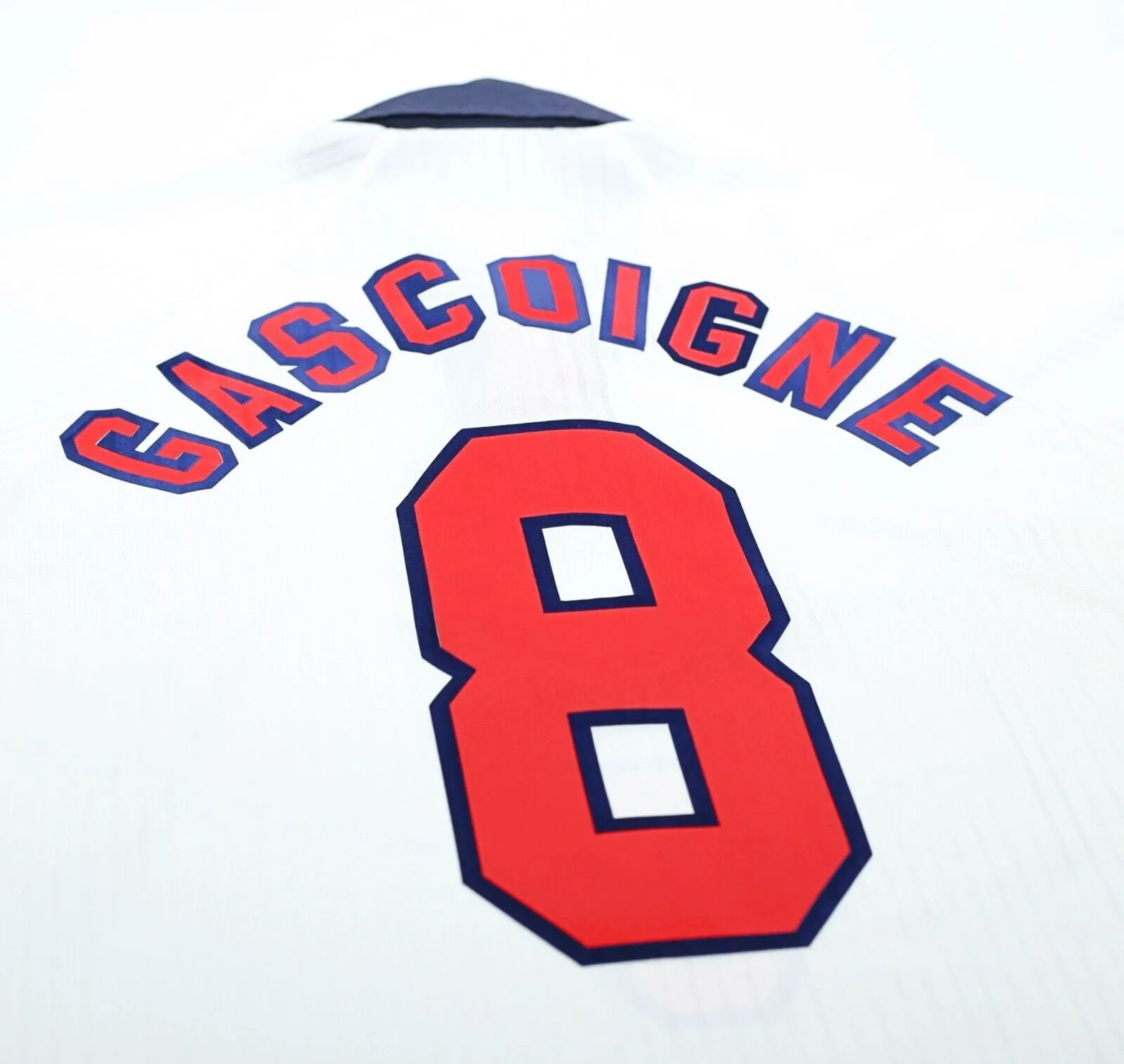 1997/99 GASCOIGNE #8 England Vintage Umbro Home Football Shirt (XXL) Le Tournoi