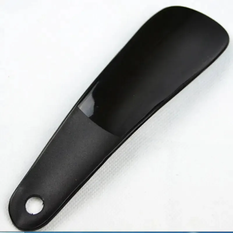 1Pcs 16Cm Shoe Horns Professional Black Plastick Shoe Horn Spoon Shape Shoehorn Shoe Lifter Flexible