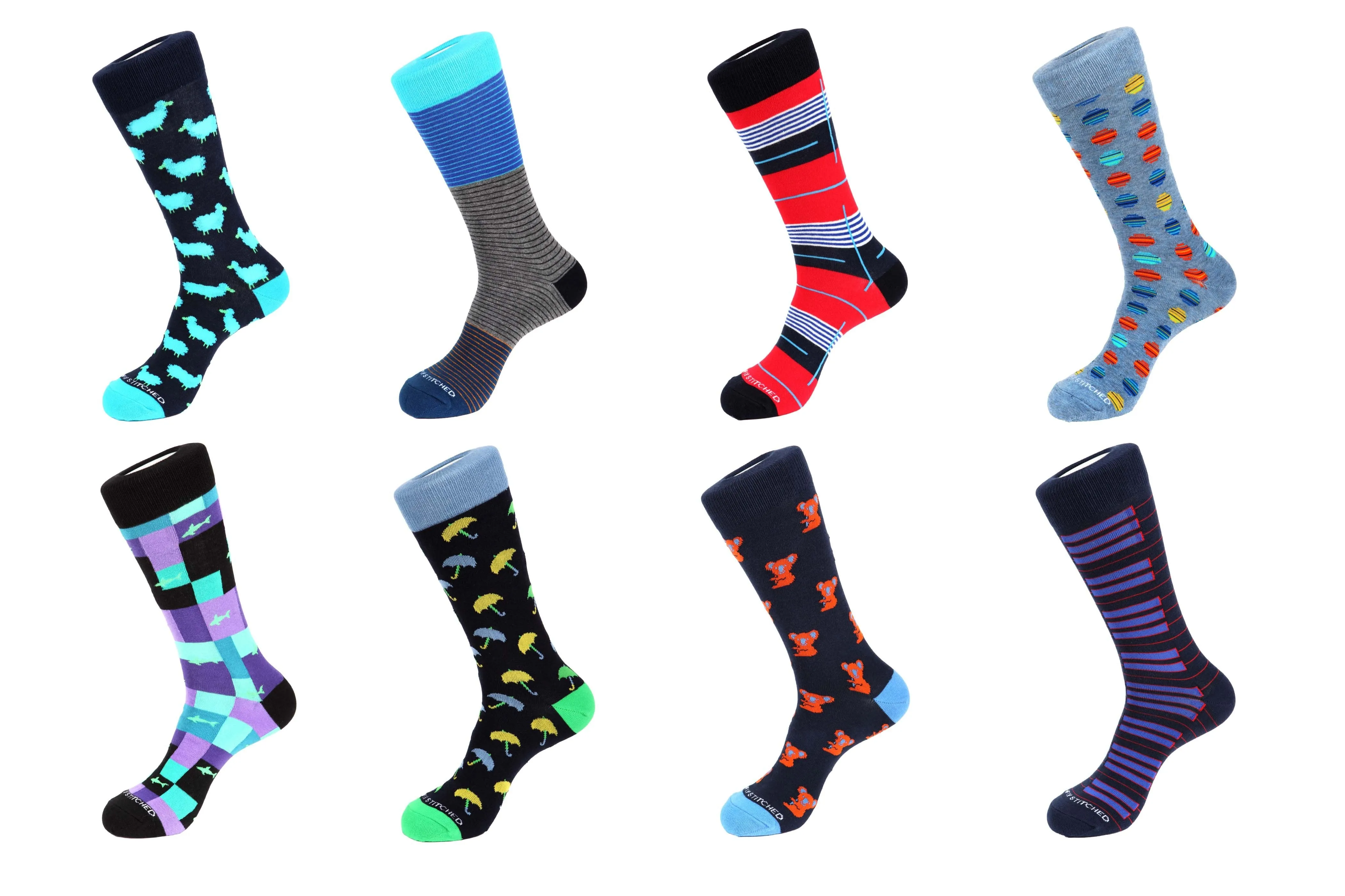 8 Pair Combo Pack Socks