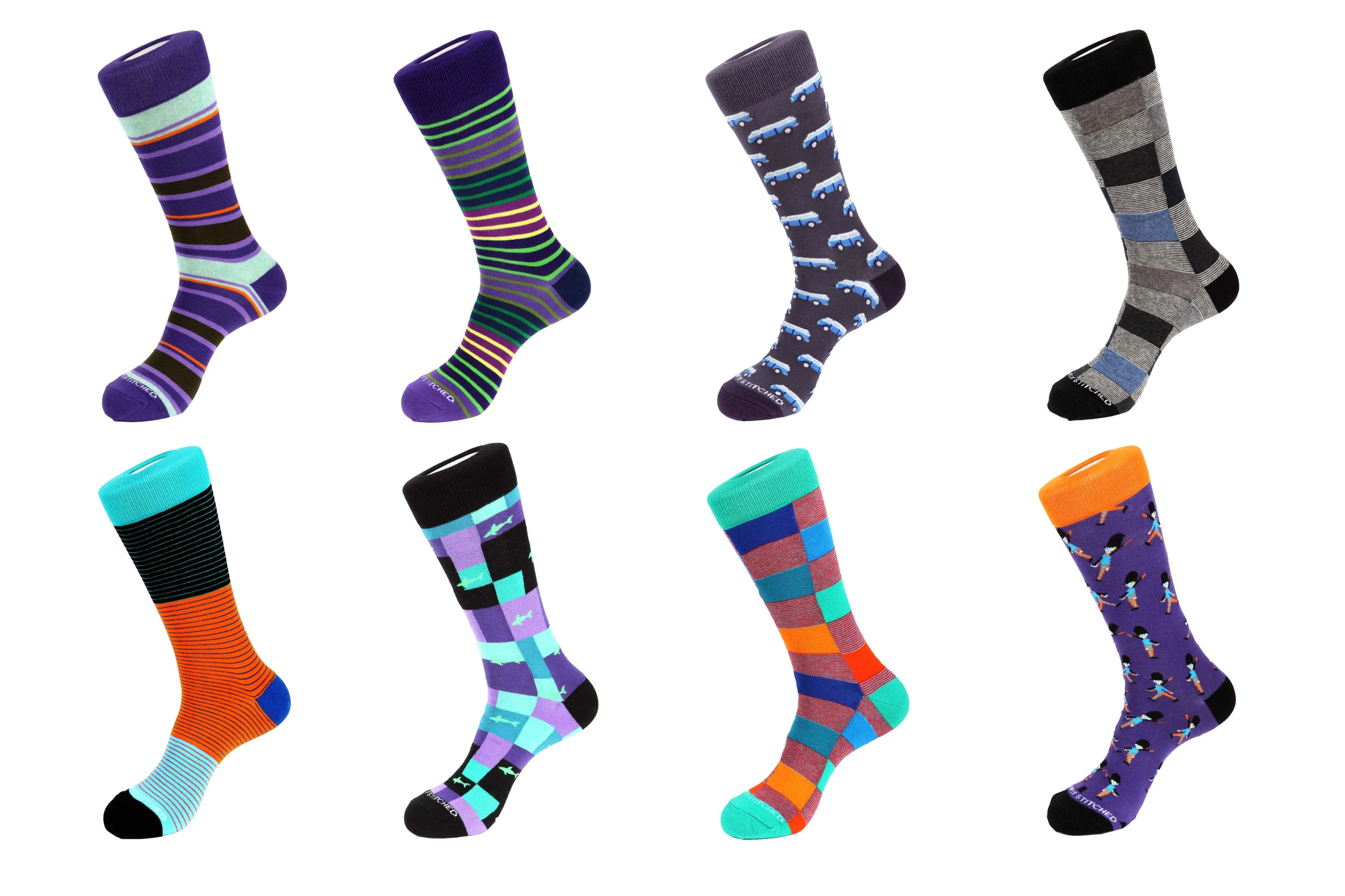 8 Pair Combo Pack Socks