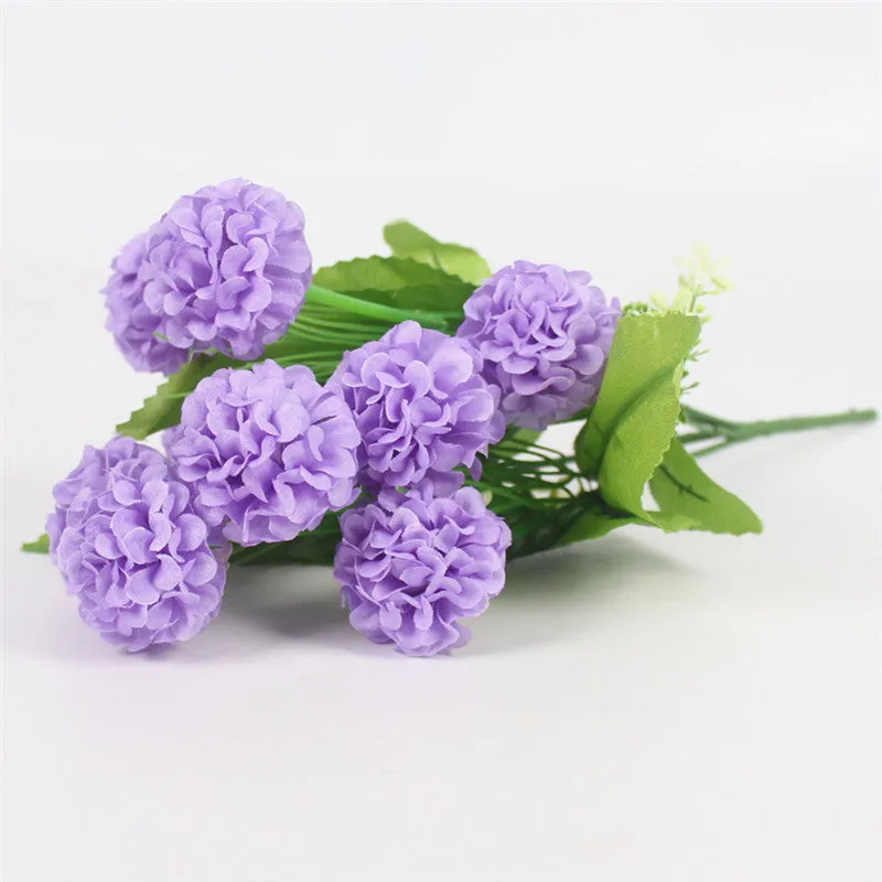 9 Heads Artificial Romantic Lavender Bouquet