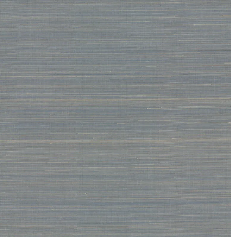 Abaca Weave Wallpaper in Blue