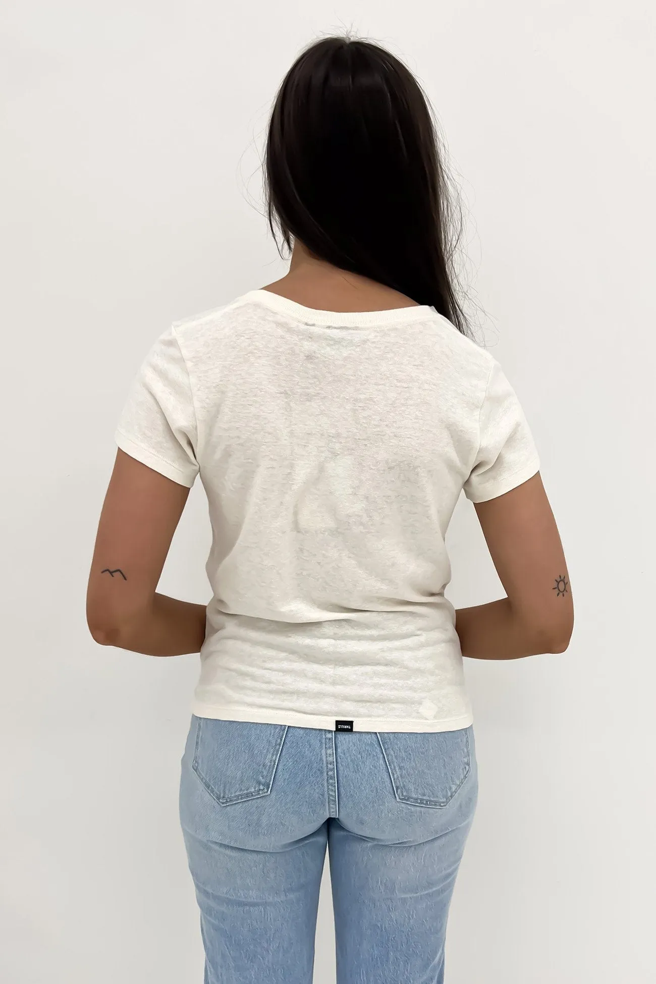 Above So Below Hemp Everyday Tee Heritage White