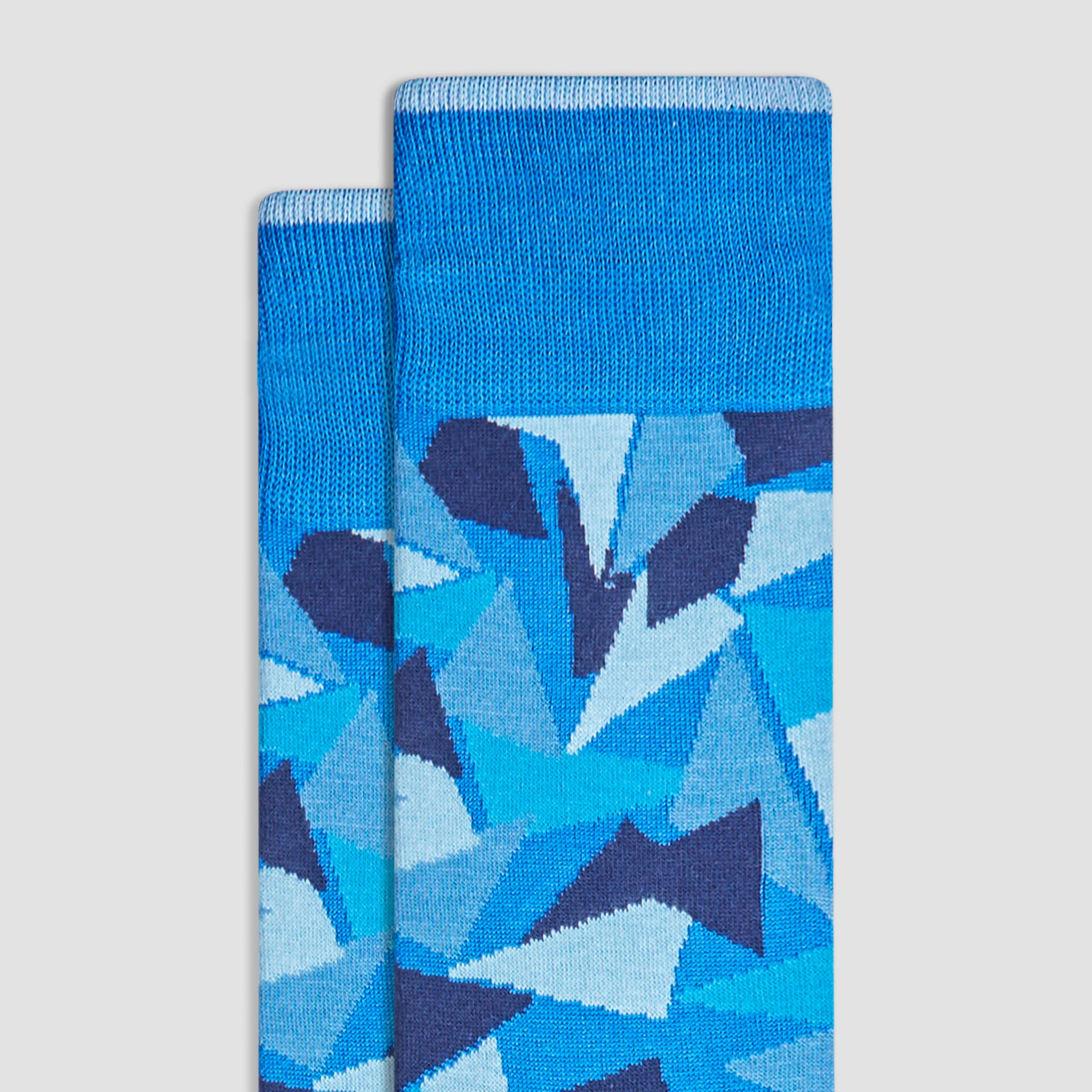 Abstract Mid-Calf Socks