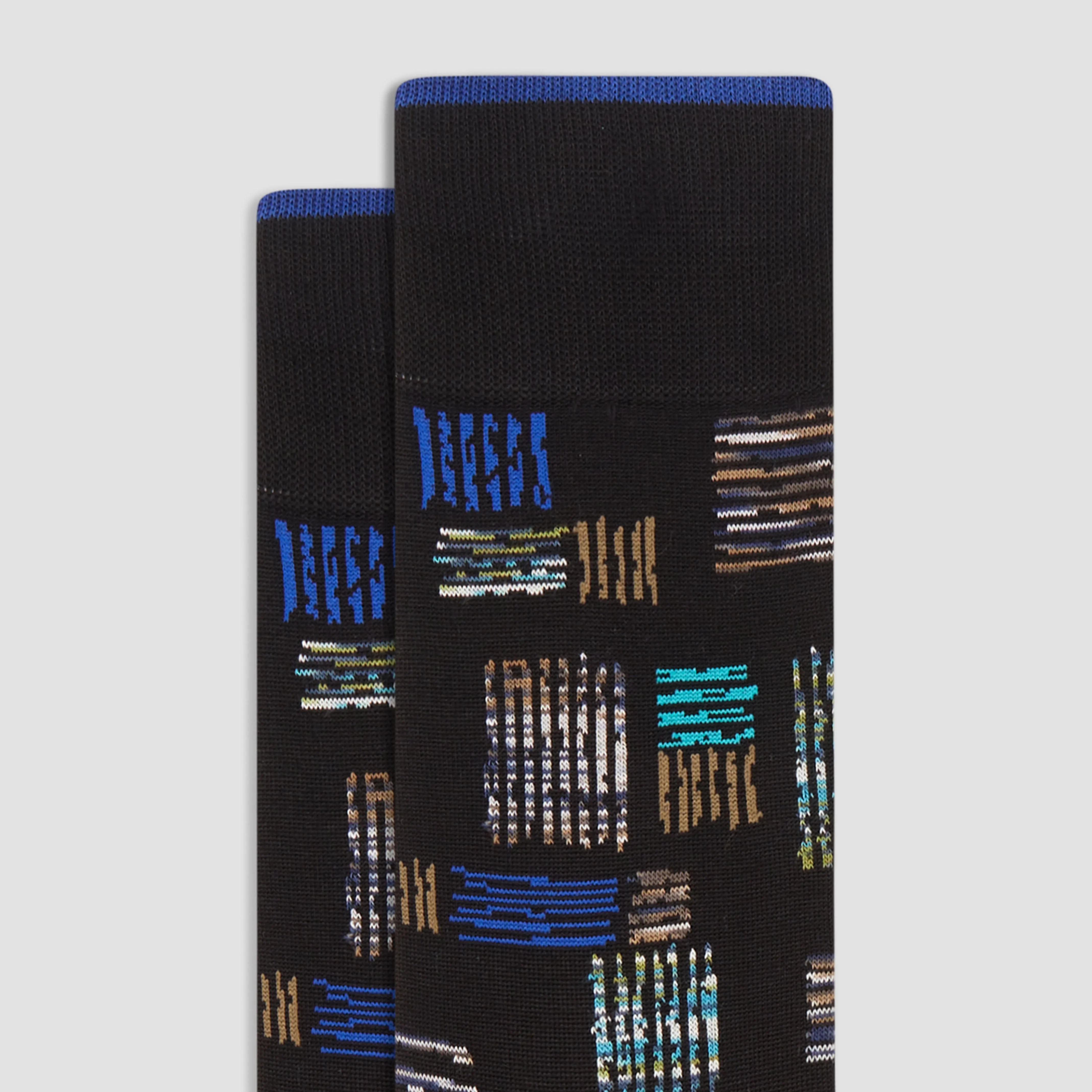 Abstract Mid-Calf Socks