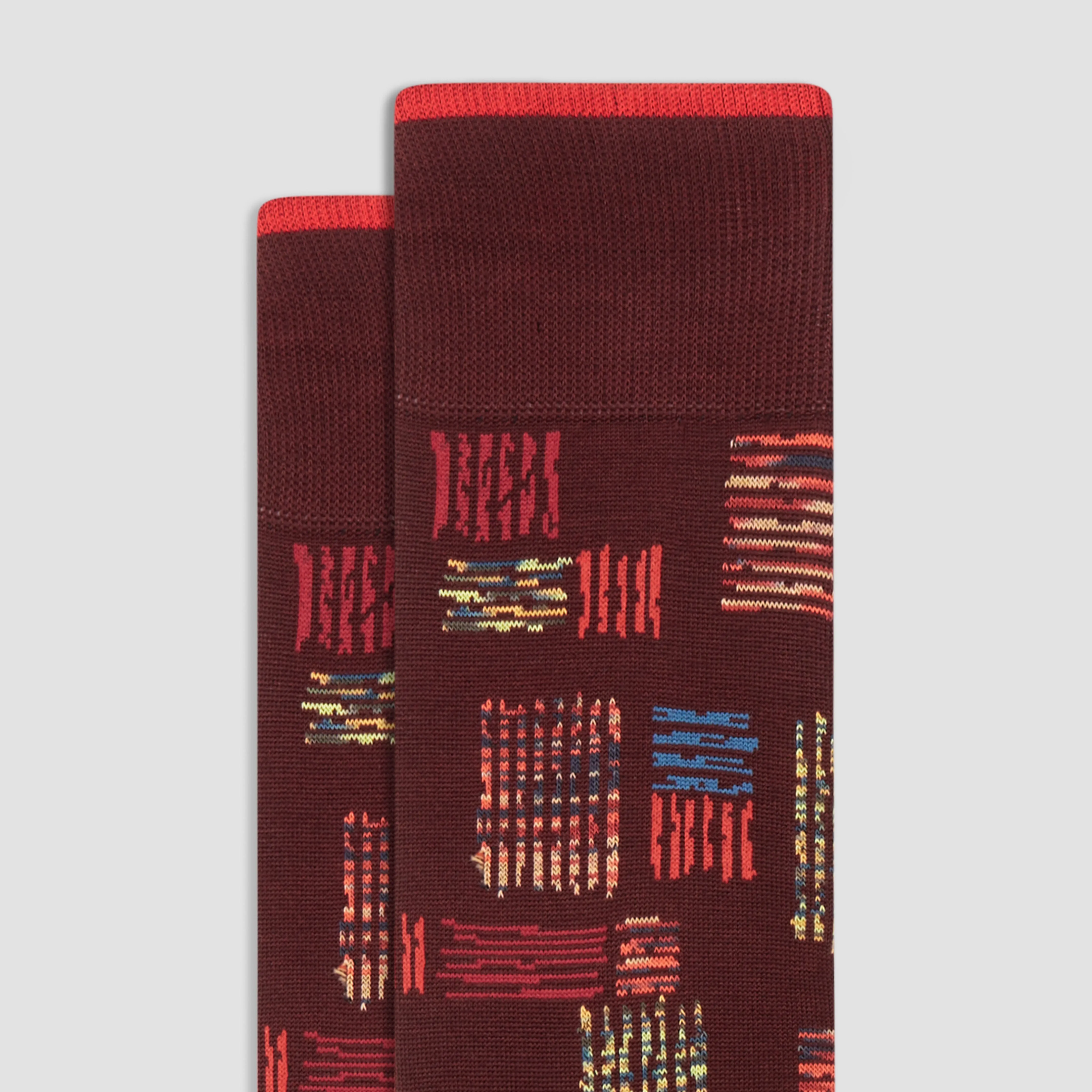 Abstract Mid-Calf Socks