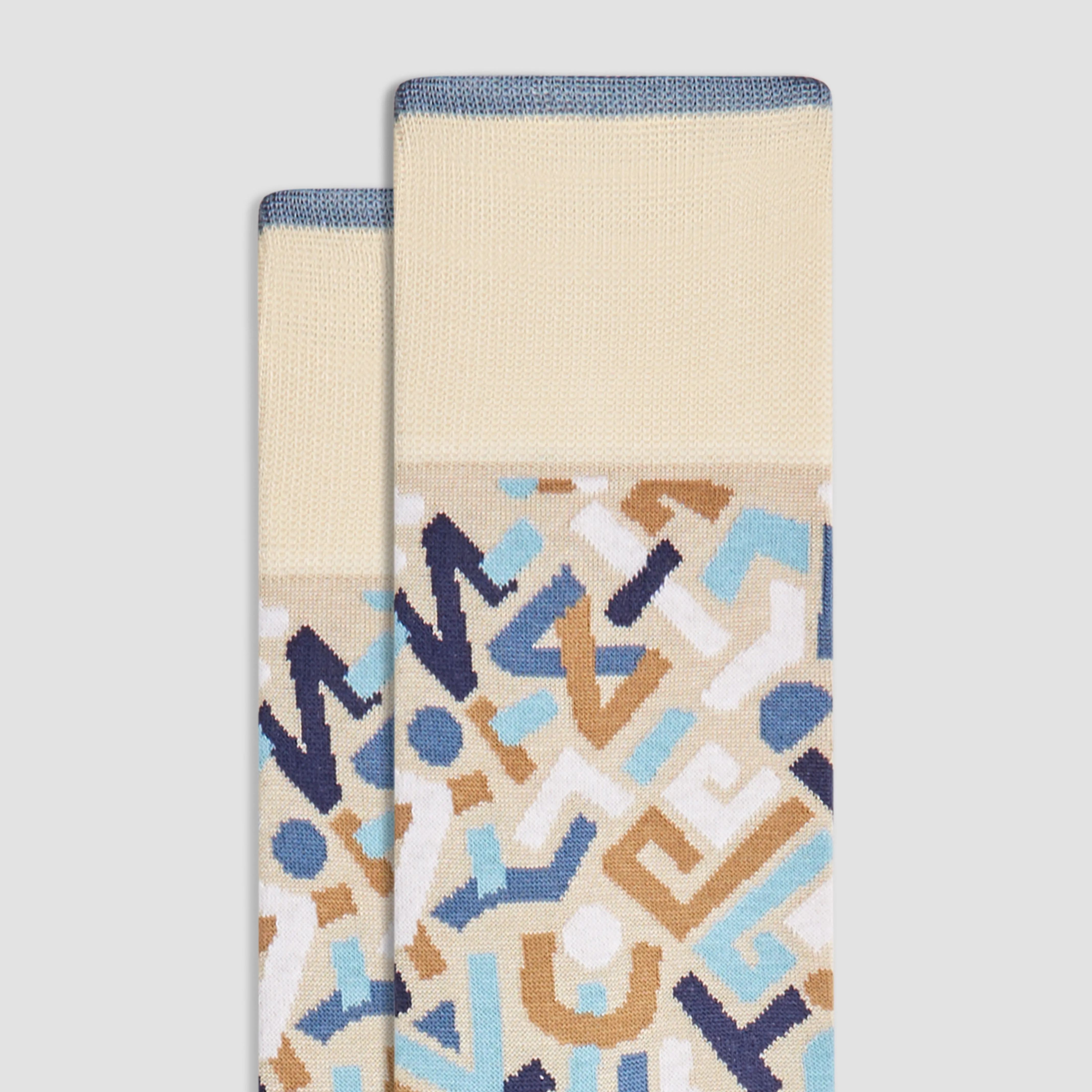 Abstract Mid-Calf Socks