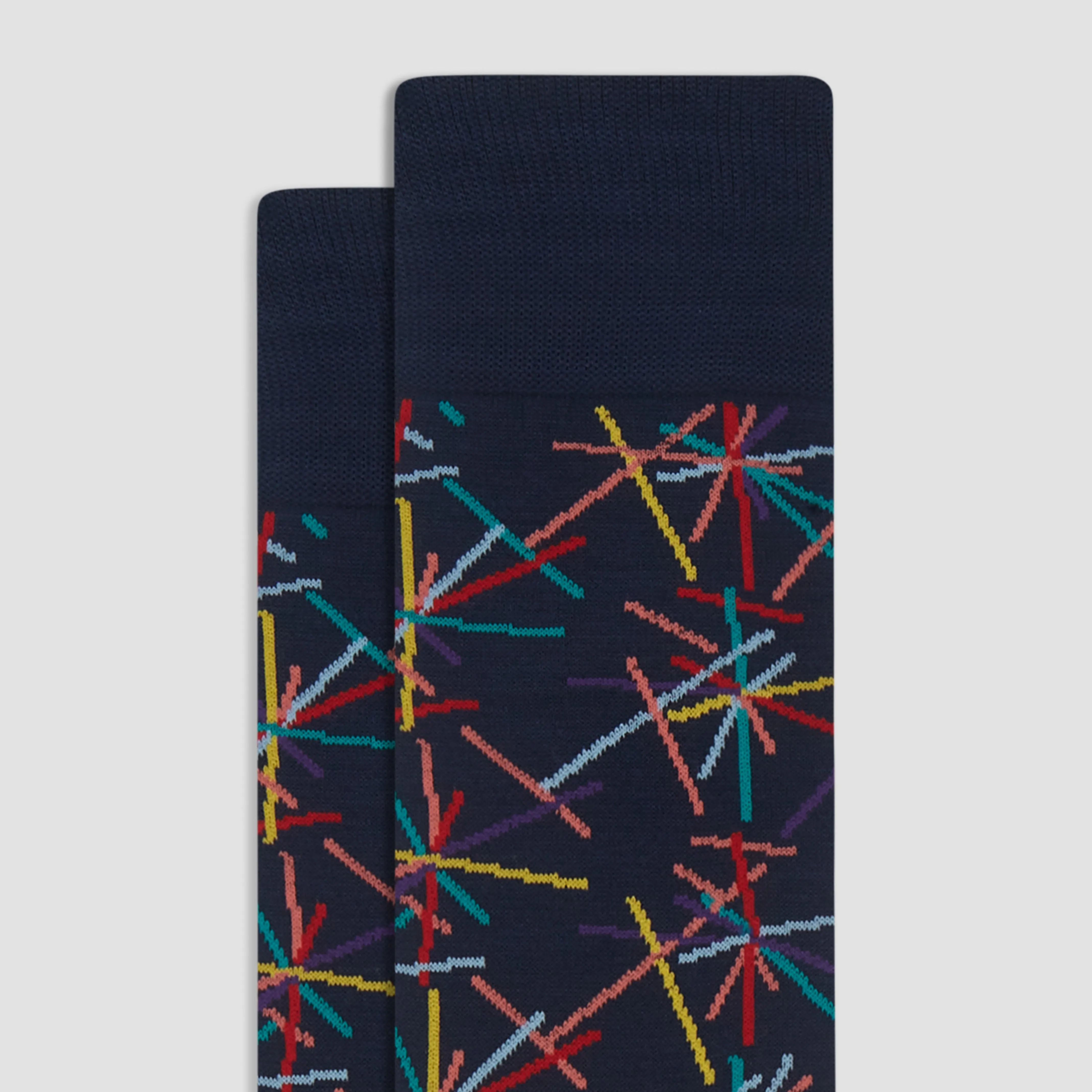 Abstract Mid-Calf Socks