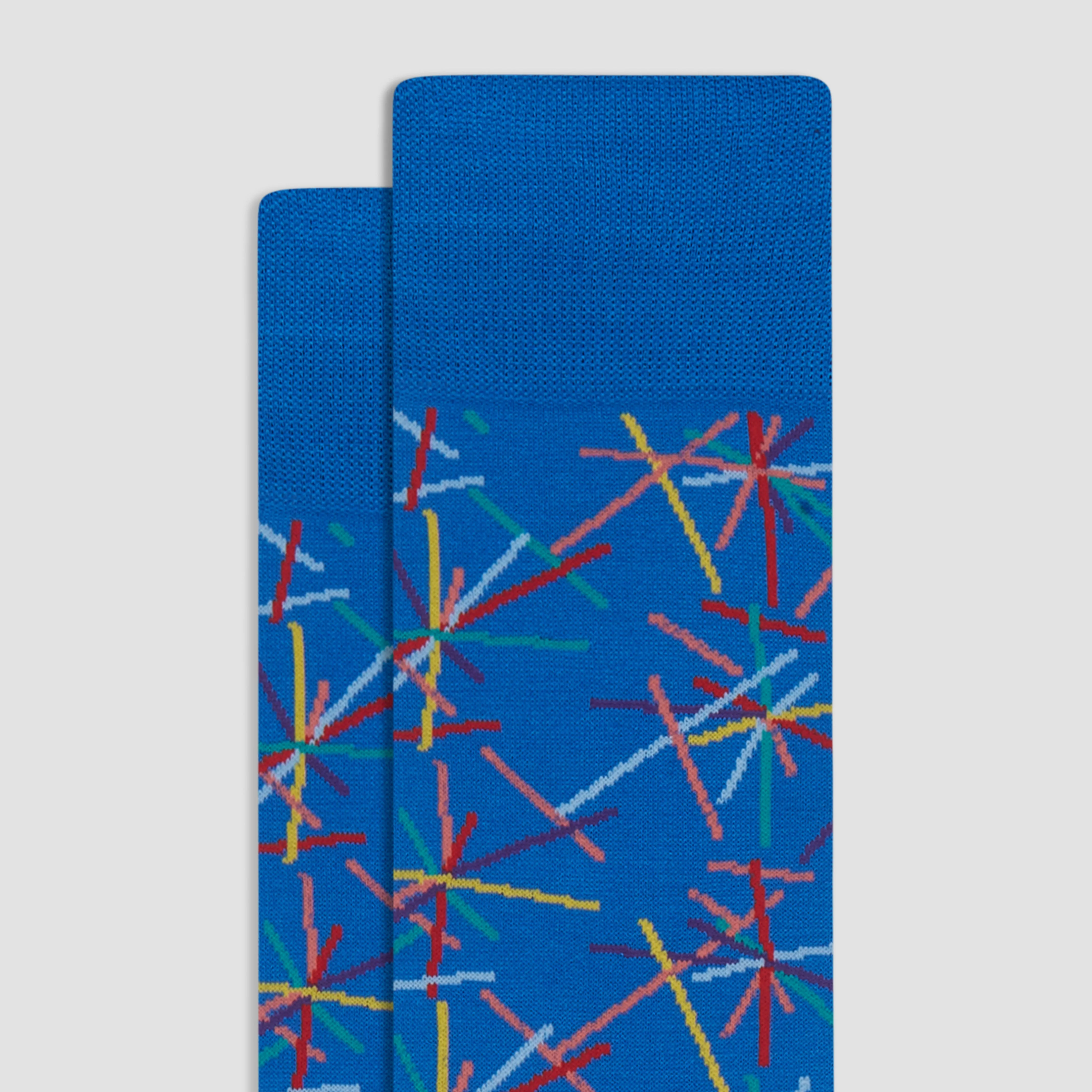 Abstract Mid-Calf Socks