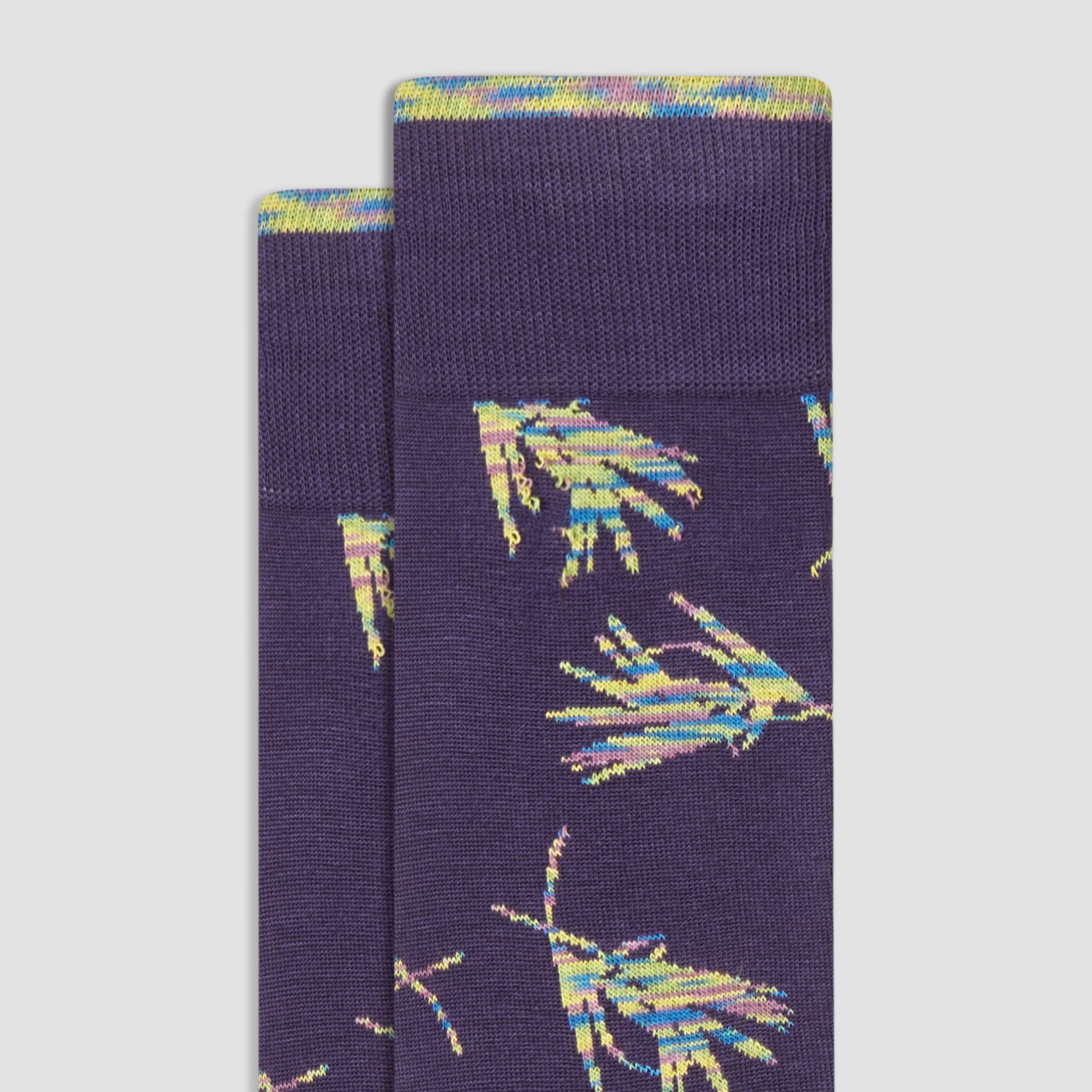 Abstract Mid-Calf Socks