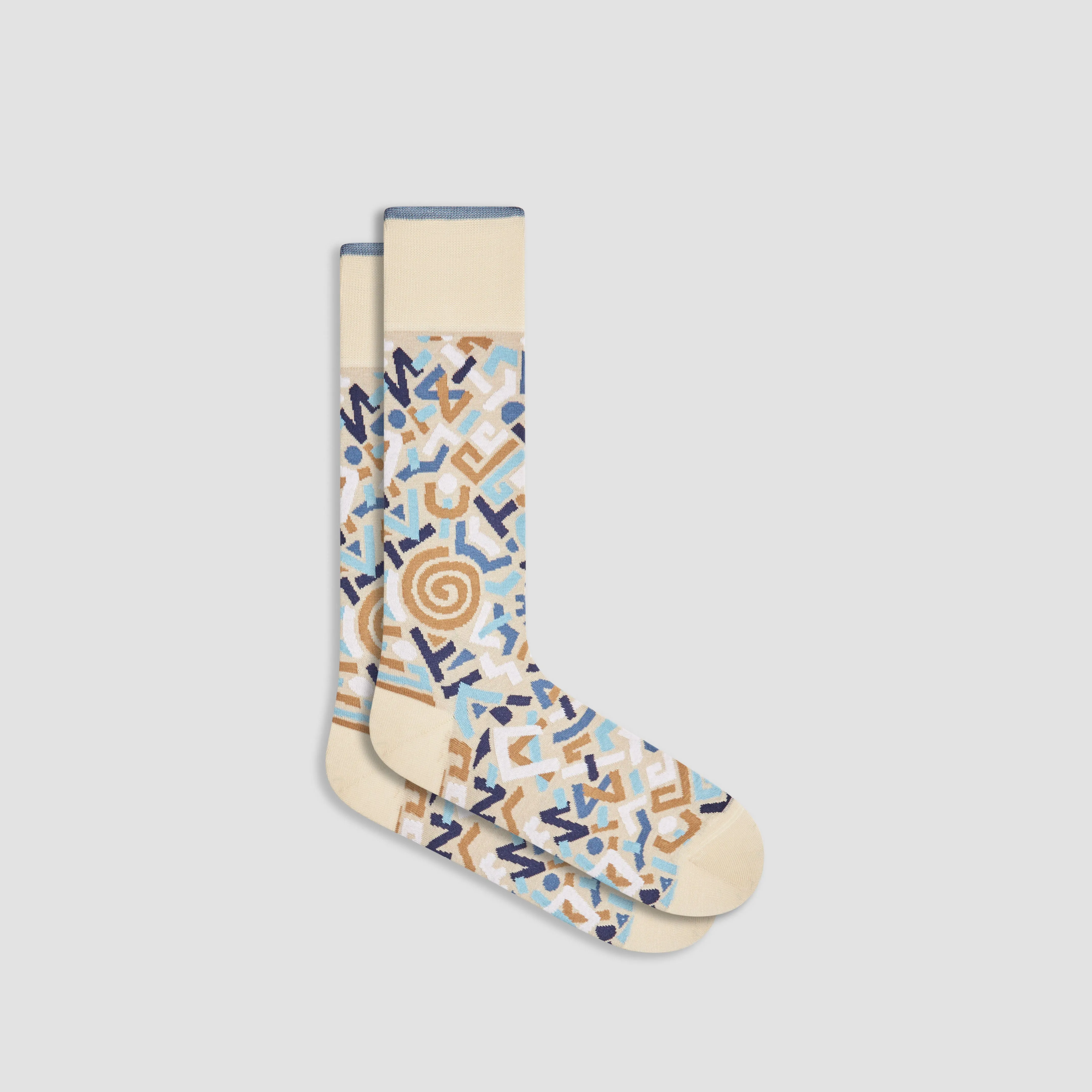 Abstract Mid-Calf Socks