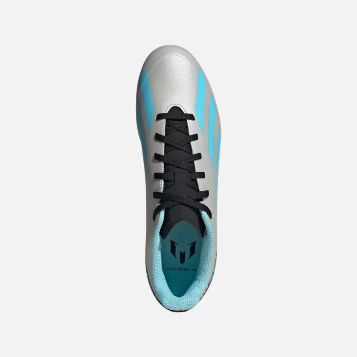 Adidas X Crayfast Messi.4 Flexible Football Groung Stud - Silver Metallic/Bliss Blue/Core Black