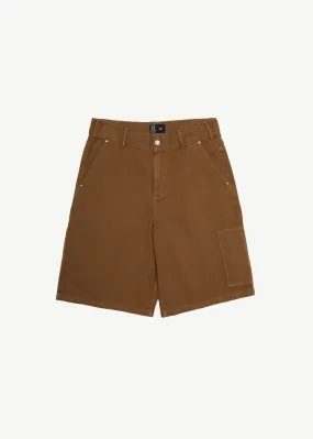 AFENDS Mens Harper - Carpenter Shorts 22" - Toffee