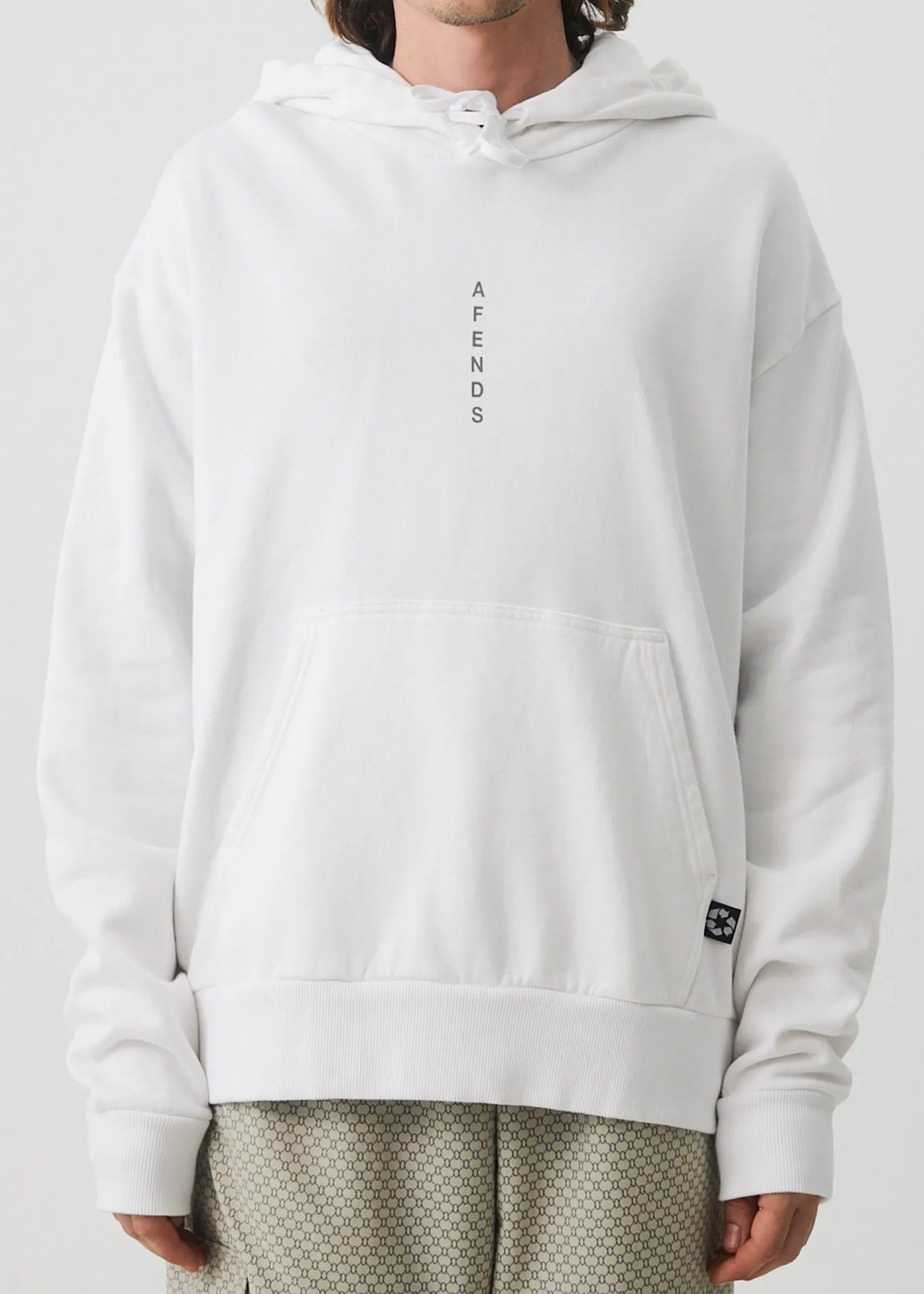 AFENDS Mens Luxury - Hoodie - White