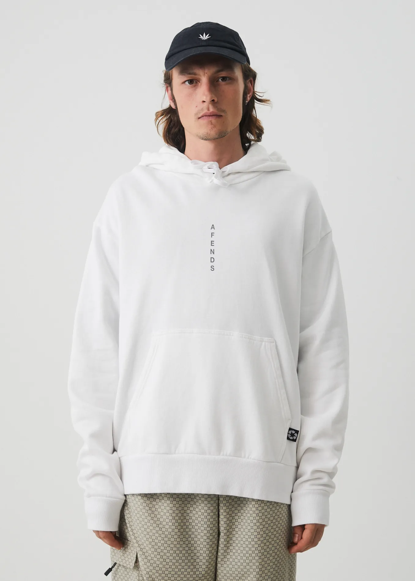 AFENDS Mens Luxury - Hoodie - White