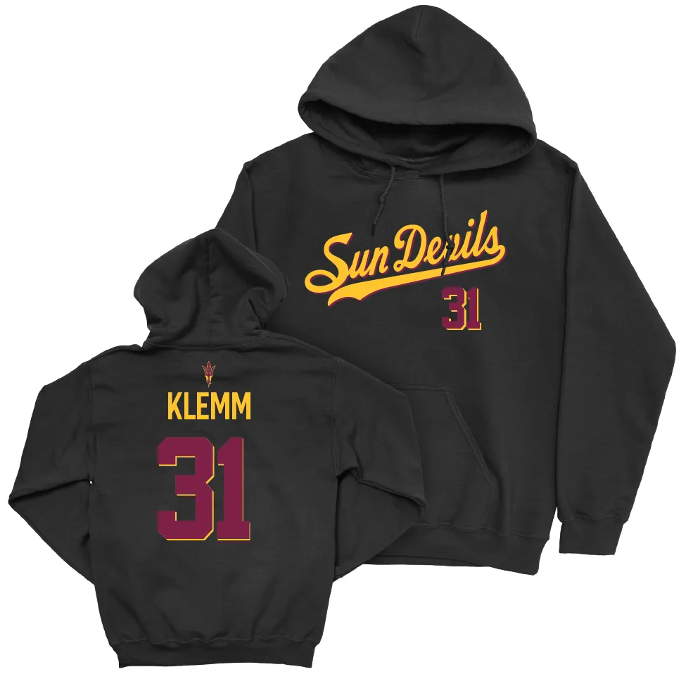 Arizona State Football Black Script Hoodie - Nikko Klemm