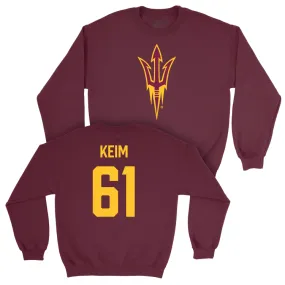 Arizona State Football Maroon Legacy Crew - Carson Keim