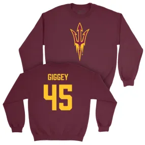 Arizona State Football Maroon Legacy Crew - James Giggey