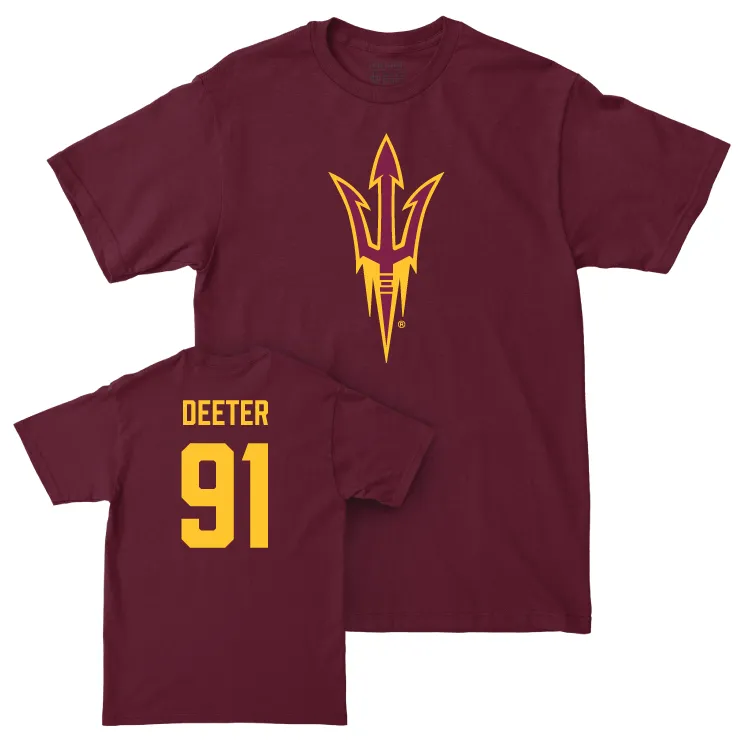 Arizona State Football Maroon Legacy Tee - Jp Deeter