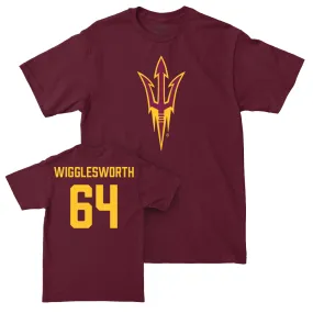 Arizona State Football Maroon Legacy Tee  - Tyler Wigglesworth