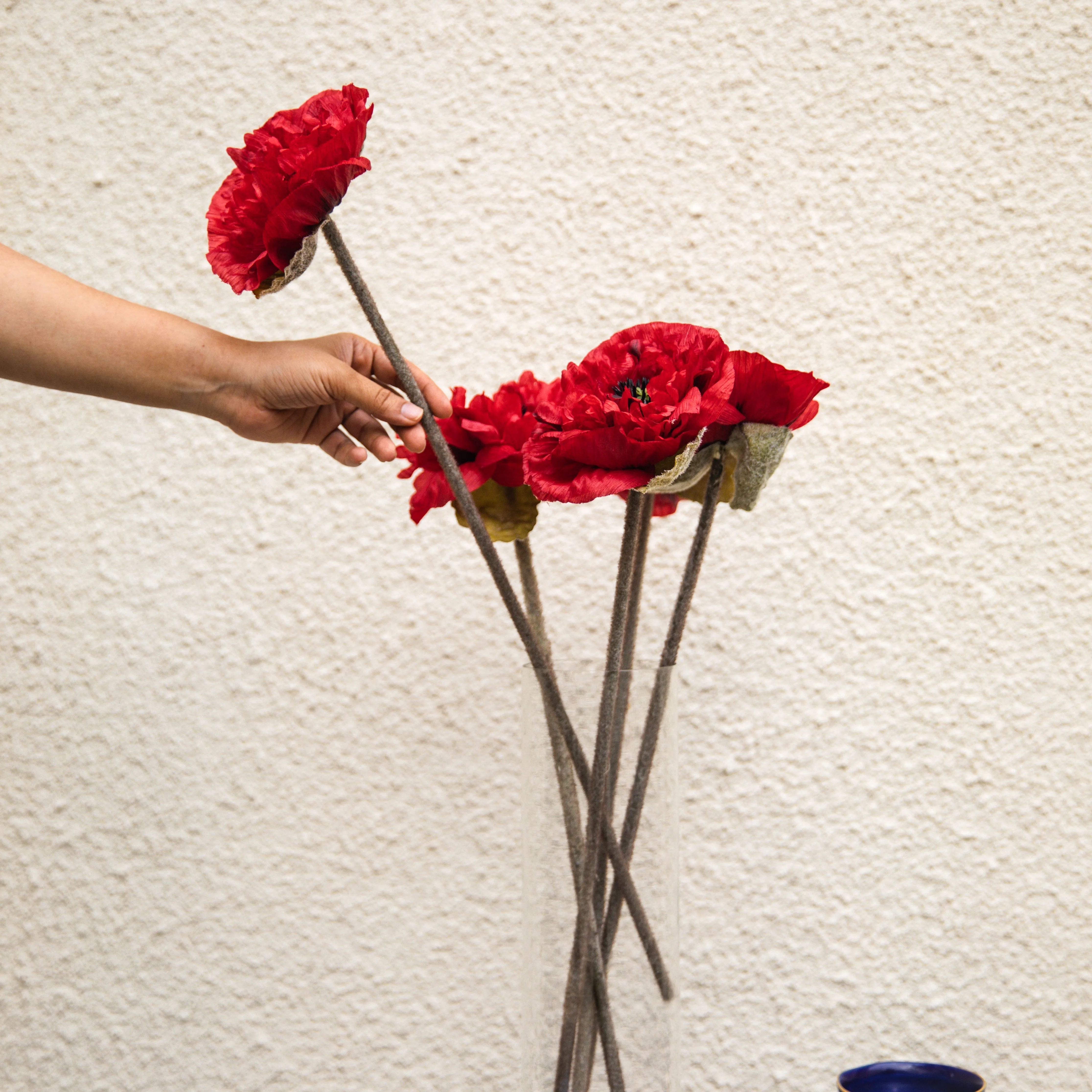 Artificial Flower: Red Poppy