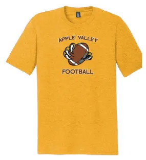 AV HS Football - District Short Sleeve Tee Ochre Yellow Heather