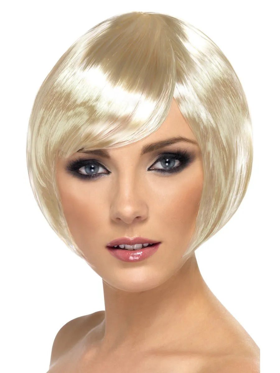 Babe Wig, Blonde, Short Bob with Fringe