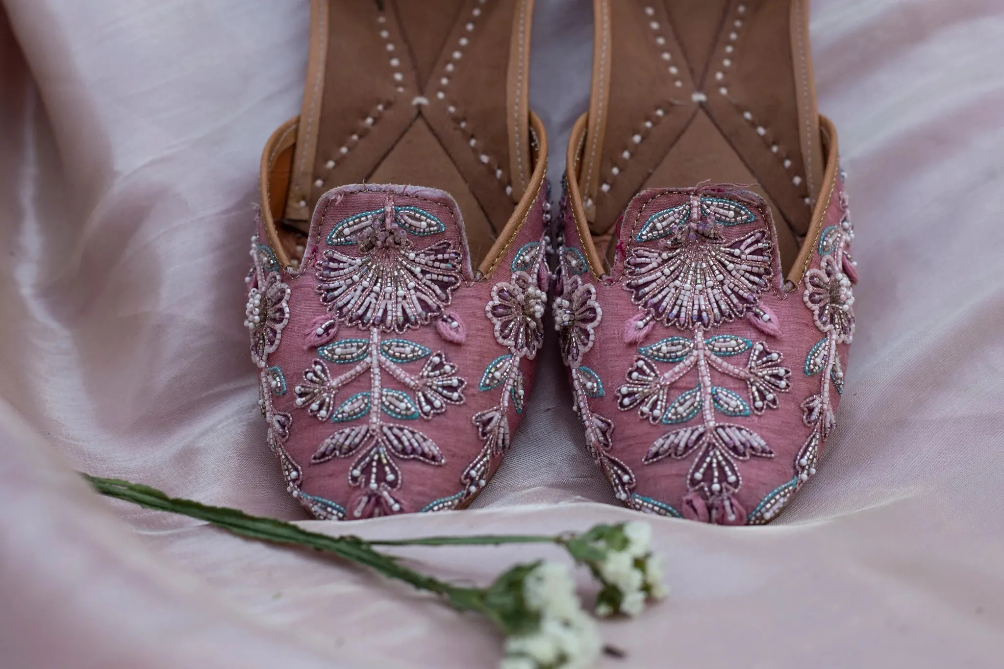 Baby Blush Embroidered Juttis