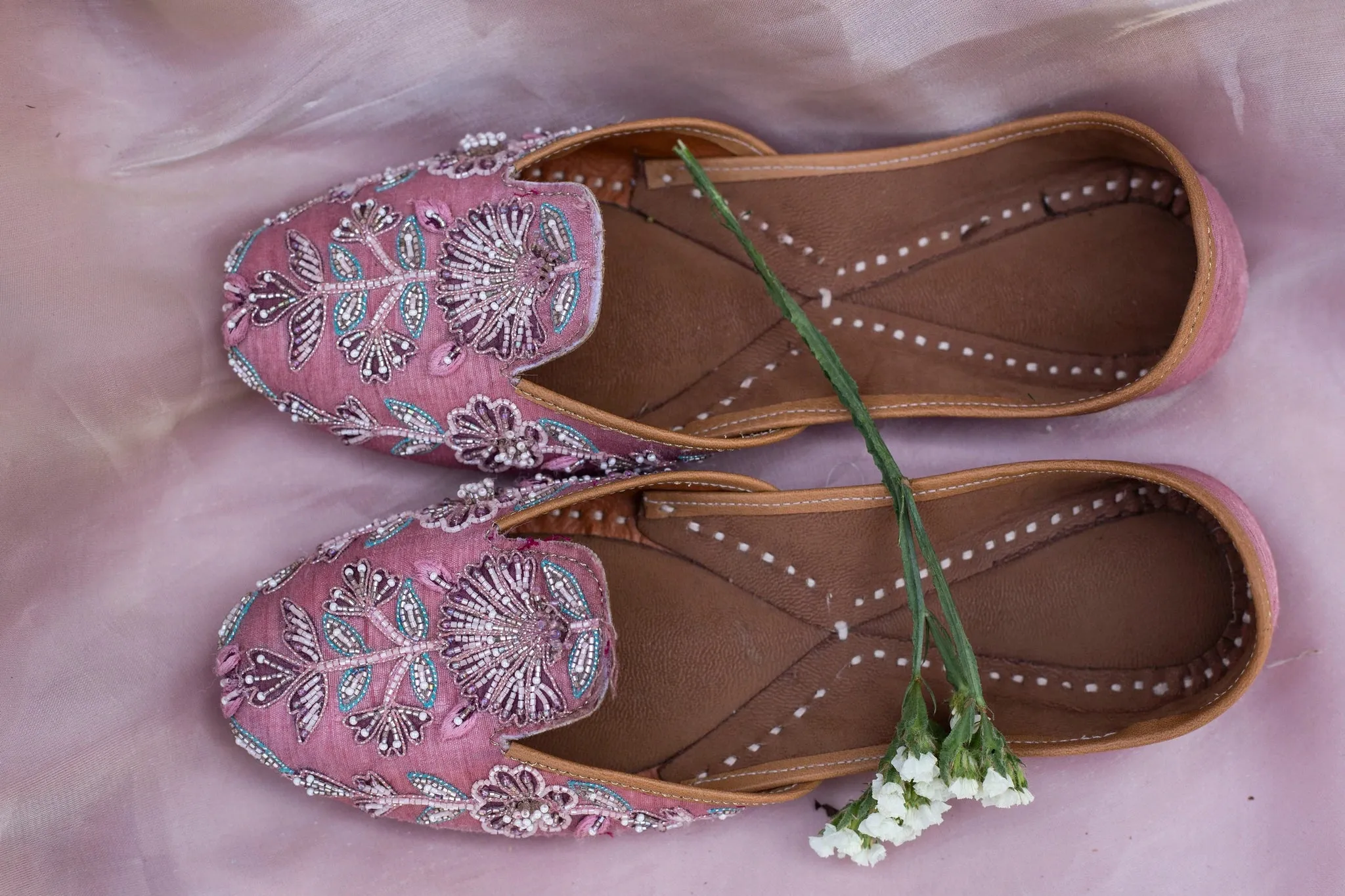 Baby Blush Embroidered Juttis