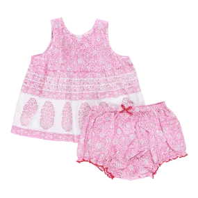 Baby Girls Jaipur Set - Pink Garden