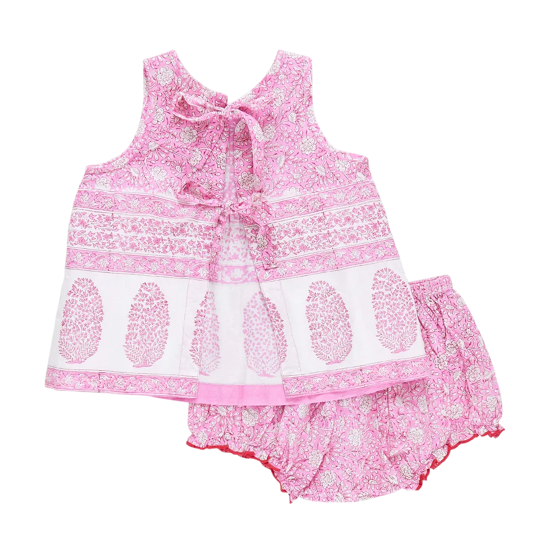 Baby Girls Jaipur Set - Pink Garden